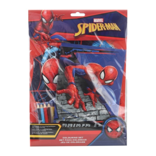 Sada omalovánky pastelky Spiderman