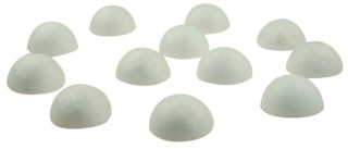 Dílky z polystyrenu pralinky polokoule 2,5 x1,5 cm, 12ks 6714