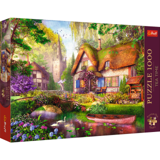 Puzzle Premium 1000 dílků - Tea Time: Lesní chata