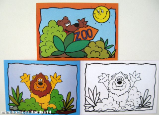 Omalovánky A5 zoo