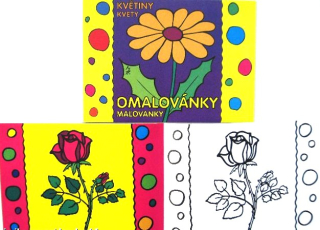 Omalovánky A5 Květiny