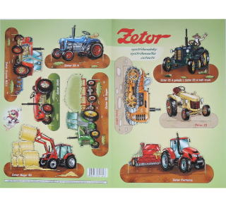Vystřihovánky A3 Zetor - Traktory