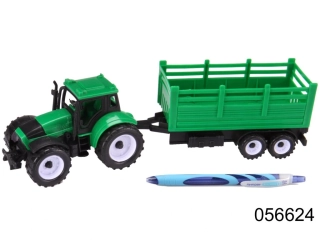 TRAKTOR S VLEKEM ZELENÝ