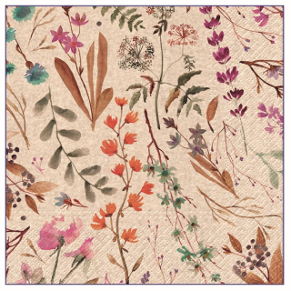 Papírové ubrousky celoroční, třívrstvé 33 x 33 cm, 20 ks