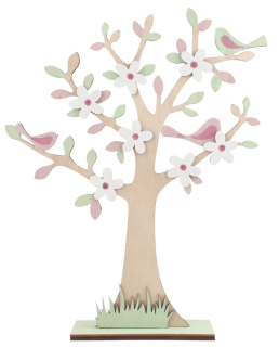 Strom dřevěný na postavení 30 cm 7370