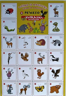 Pexeso UČÍME SE ANGLICKY ZVÍŘÁTKA