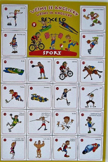 Pexeso UČÍME SE ANGLICKY SPORT