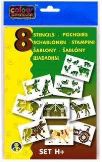 Šablony A5 8 ks Farma CENTROPEN H
