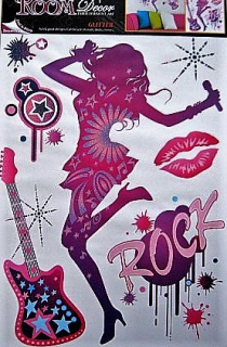 Pokojová dekorace samolepící ROCK 58 x 42 cm