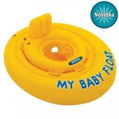 KRUH DĚTSKÝ DVOJITÝ MY BABY FLOAT žlutý Intex 5658