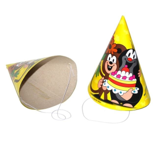 Párty čepička Krtek a kamarádi 6 ks, 15 cm