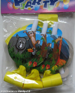 Párty frkačky 6 ks ZOO