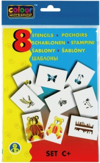 Šablony A5 8 ks Mix motivů 2 CENTROPEN C