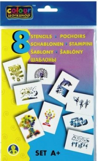 Šablony A5 8 ks Mix motivů CENTROPEN A
