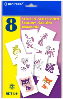 Šablony A5 8 ks Pro holky CENTROPEN L