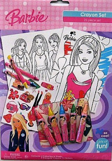 Omalovánky s pastelkami BARBIE