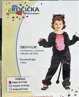 Kostým KOČIČKA 3-4 roky