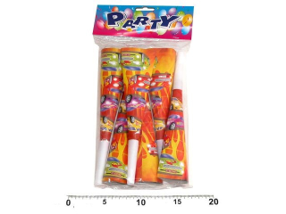 Párty trumpetka AUTA 6 ks