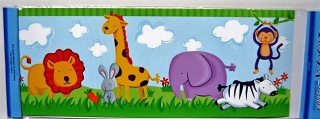 Listela k pokojové dekoraci 3 ks 40x15cm - Safari