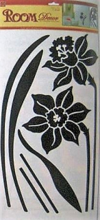 Pokojová samolepící dekorace 69x32cm NARCIS