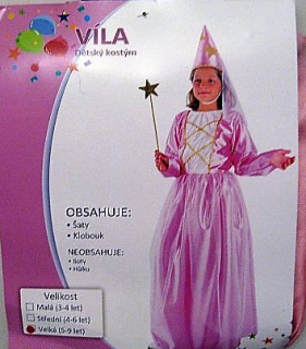 Dětský kostým VÍLA 5 - 9 let