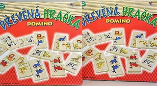 Domino zvířátka dřevo