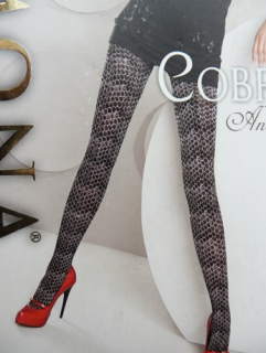 Vzorované punčocháče COBRA 80den