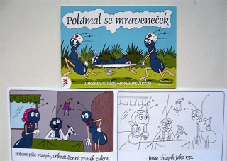 Omalovánky A5 LUX POLÁMAL SE MRAVENEČEK