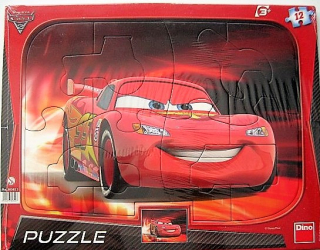 Puzzle deskové 12ks CARS