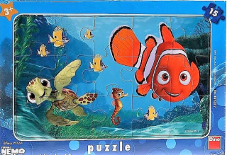 Puzzle 15 dílků deskové Nemo