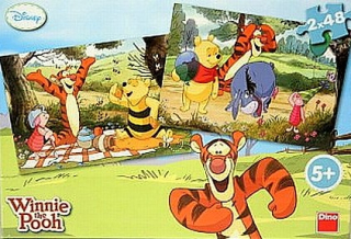Puzzle 2x48 Medvídek Pú