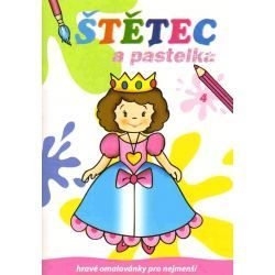 Omalovánky A4 Štětec a pastelka 4 pro nejmenší.