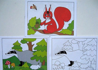 Omalovánky A5  Lesní zvířátka