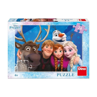 PUZZLE 24 DÍLKŮ SELFIE FROZEN - LEDOVÉ KRÁLOVSTVÍ