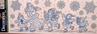 Okenní fólie Vánoce 54 x 21 cm