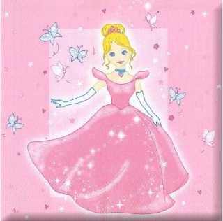 ubrousek párty - princezna, 12 ks