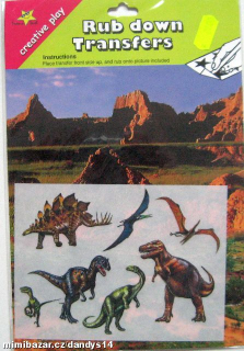 Samolepky + album prostředí zvířat DINO 26x17cm