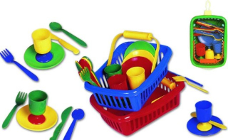 Piknikový set mini v košíku