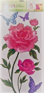 Pokojová dekorace s PIVOŇKOU 69 x 32 cm