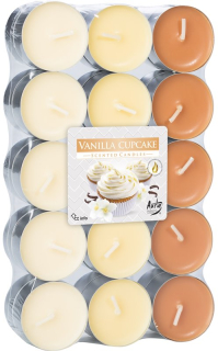 BISPOL SVÍČKA ČAJOVÁ 30KS VANILLA CUPCAKE
