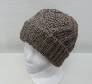 Pletená čepice CAPU, hnědá