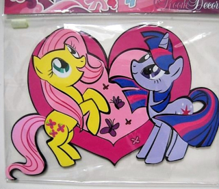 Dekorace pěna srdce My Little Pony Velikost cca 33x23cm.