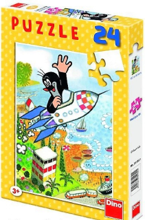 Puzzle Krteček a raketa 24 dílků