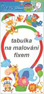 Pokojová dekorace tabule bílá 70x52 cm - balón