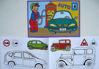 Omalovánky A5  AUTO