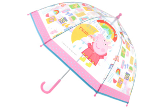 Deštník Prasátko Peppa průhledný manuální
