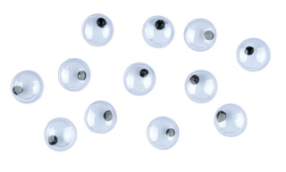 Pohyblivé oči 5 mm,12ks v balení 9036