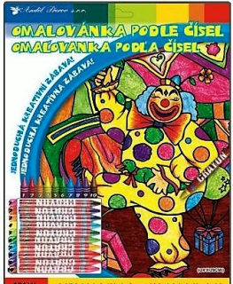 Omalovánka podle čísel,10 krajonů 29x24cm