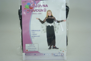 karnevalový kostým KRÁLOVNA PAVOUKŮ - 120-130cm