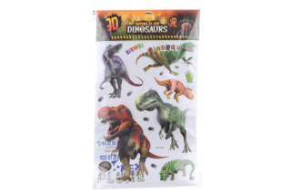 3D samolepky s dinosaury